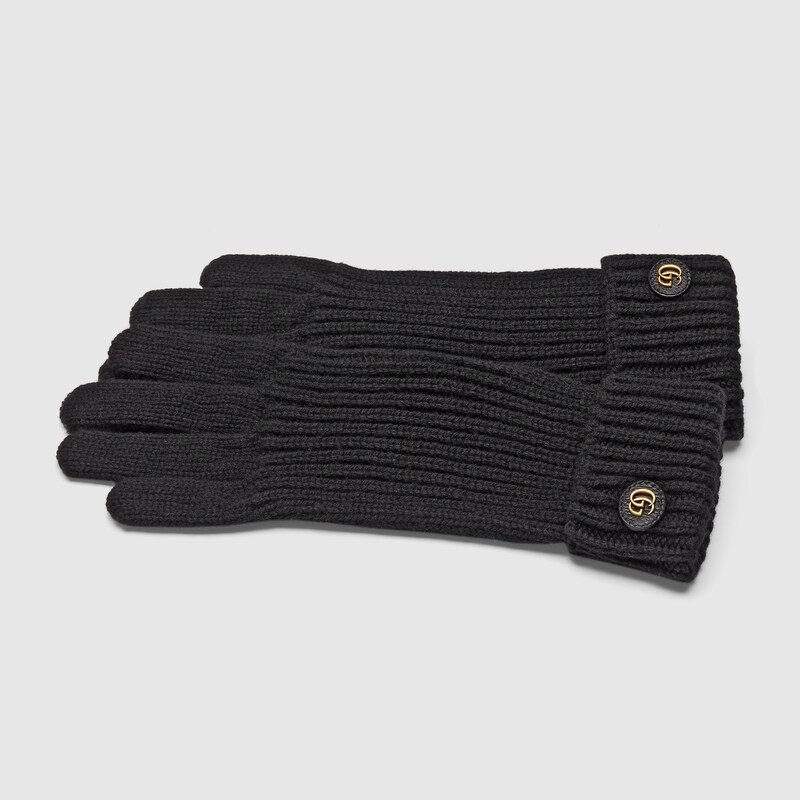 Gucci Wool Cashmere Gloves With Double G | Thumbnail 2 Gucci Wool Cashmere Gloves With Double G | Thumbnail 2
