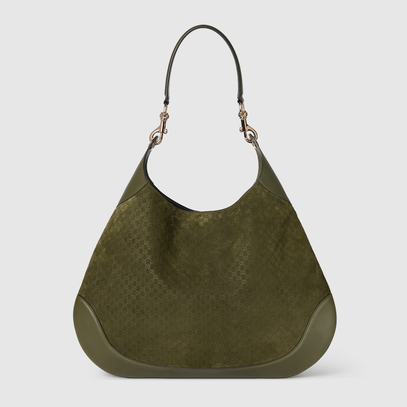 Gucci B Medium Shoulder Bag In Green