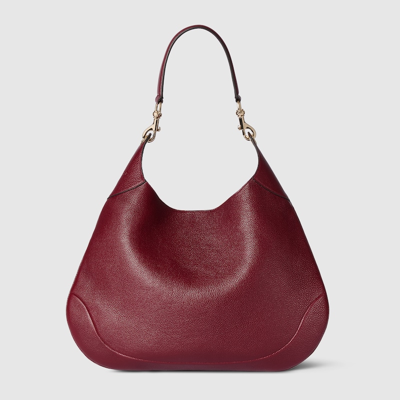Gucci B Medium Shoulder Bag In Bordeaux