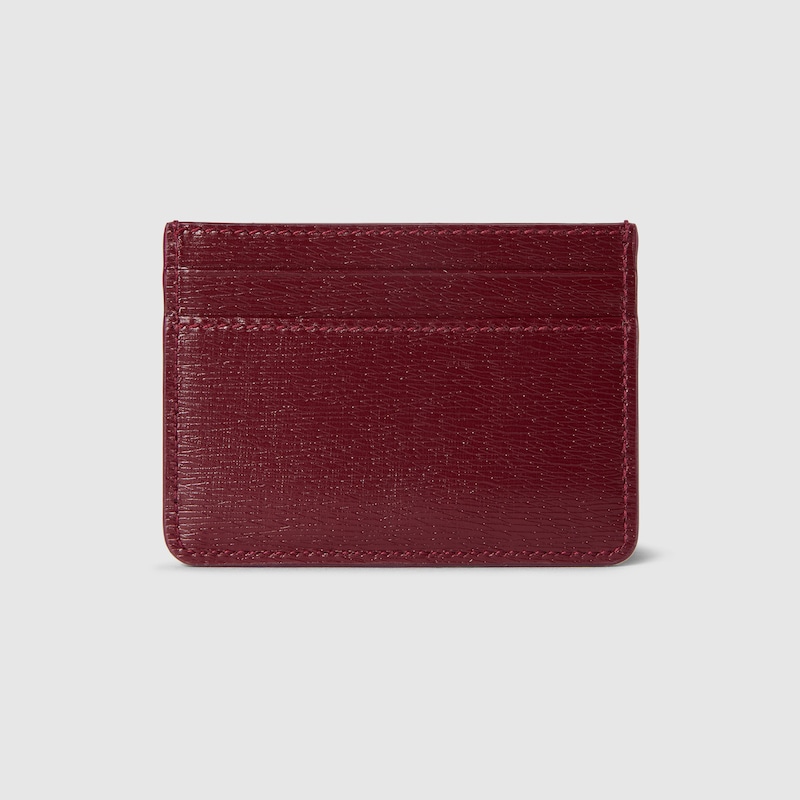 Card case with Gucci script