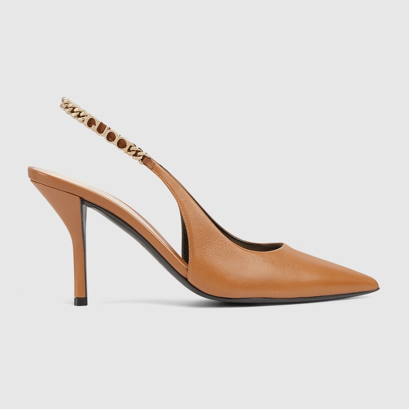 813001 DMBT0 2712 001 090 0000 Light Dcollet slingback Gucci Signoria
