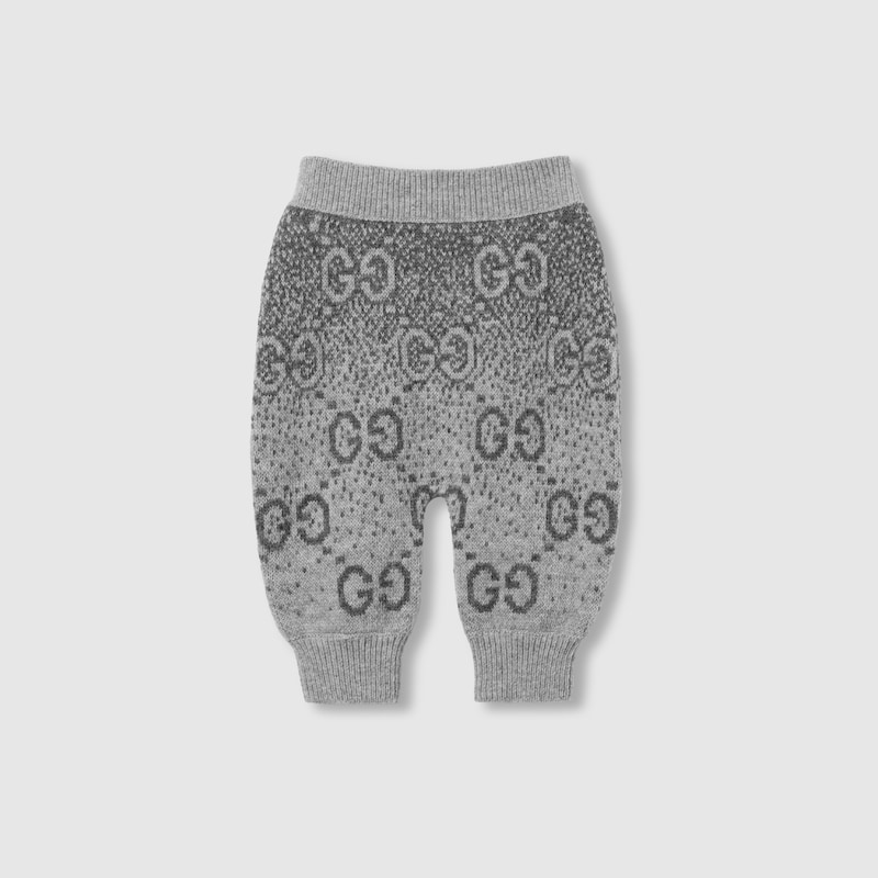 Baby GG wool jacquard pant