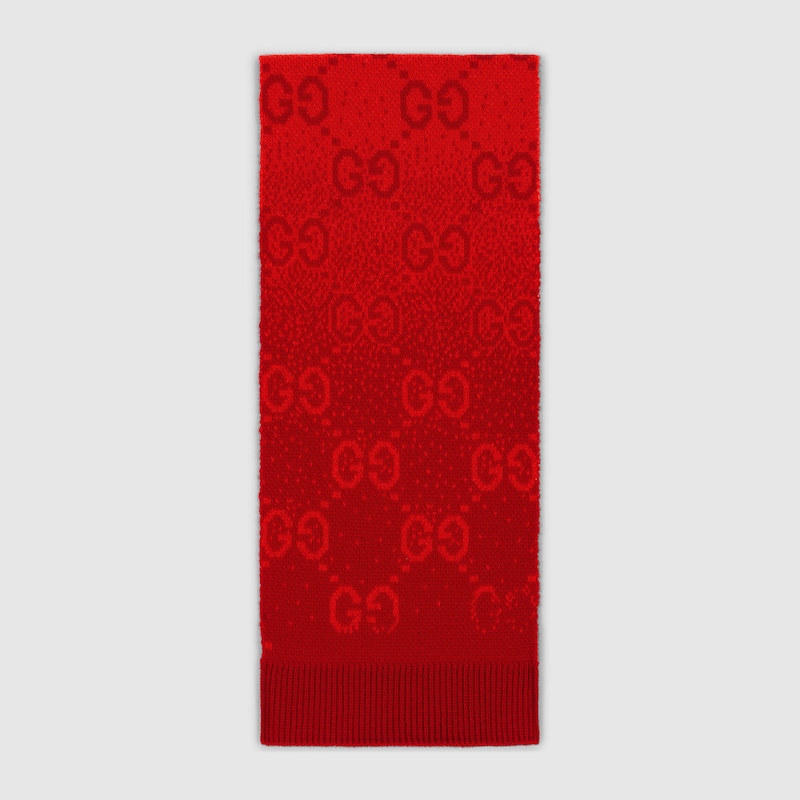 Children's GG wool jacquard scarf