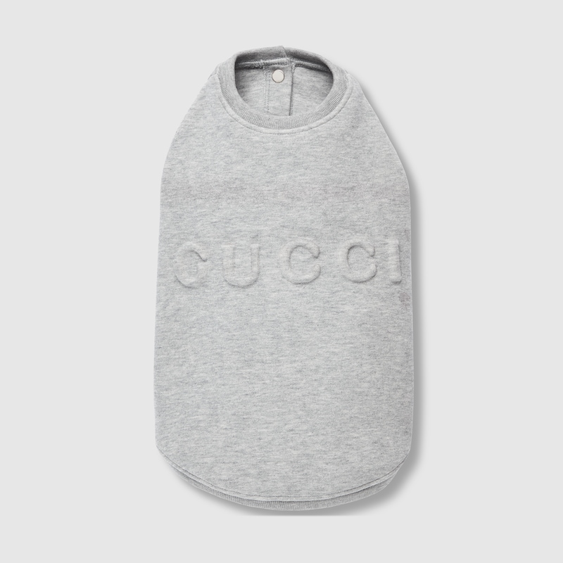 Gucci Embossed Cotton Pet Sweatshirt | Thumbnail 2 Gucci Embossed Cotton Pet Sweatshirt | Thumbnail 2