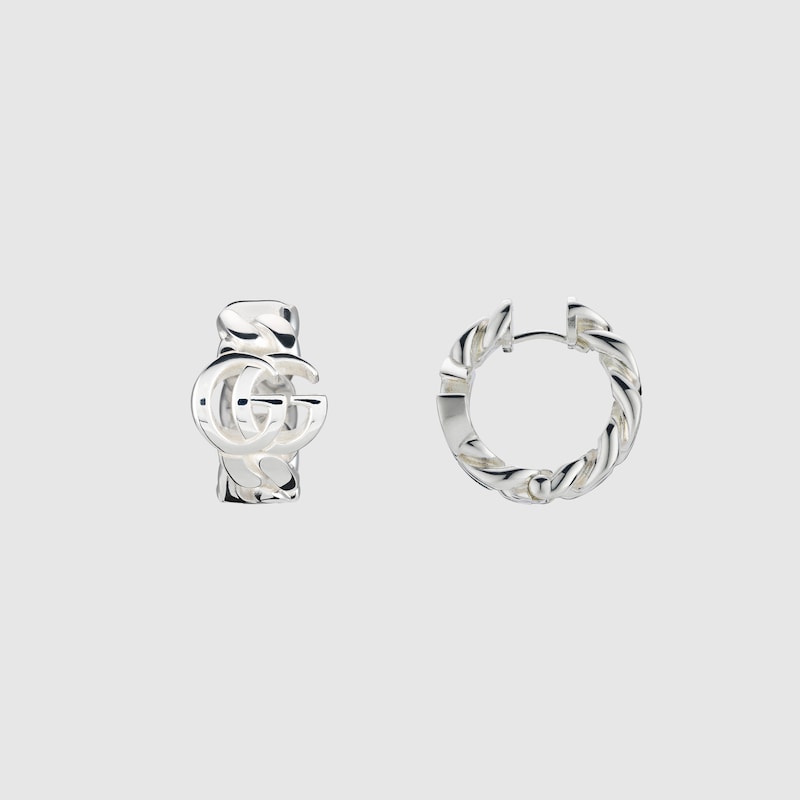 Gucci Gg Marmont Huggie Earrings In Undefined