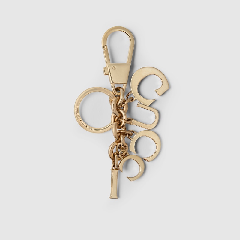 Gucci script keychain