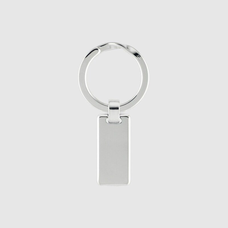 Gucci Signature GG engraved keyring