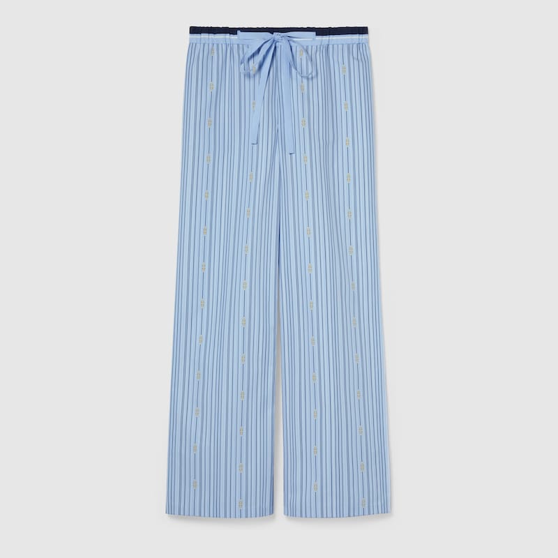818541 Z7ALF 4061 001 100 0000 Light Pantaloni in popeline di cotone stampato