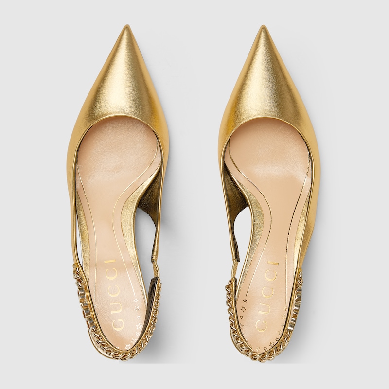 817262 AAEGT 8024 012 095 0000 Light Dcollet slingback Gucci Signoria