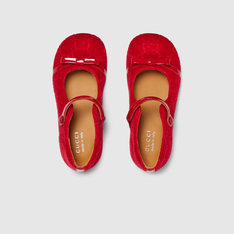 Toddler GG ballet flat with bow