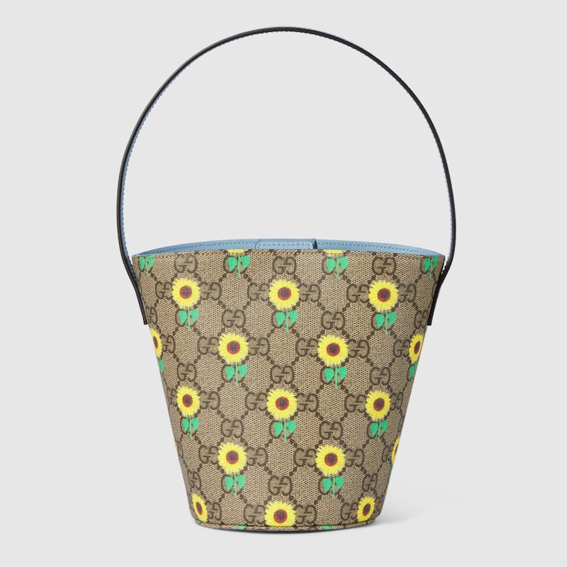 Children's printed GG bucket bag