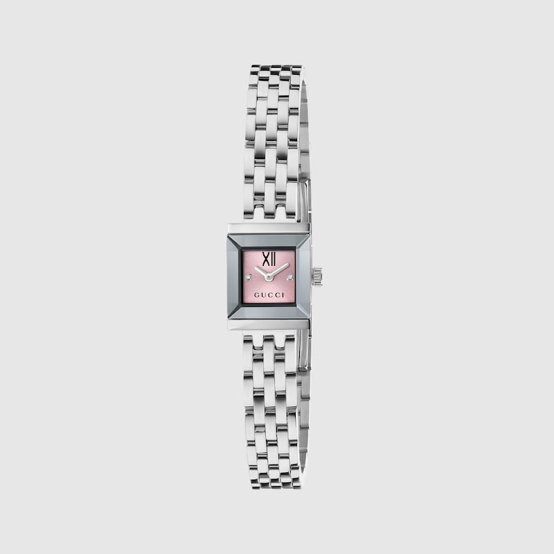 Gucci G-frame Watch In Pink