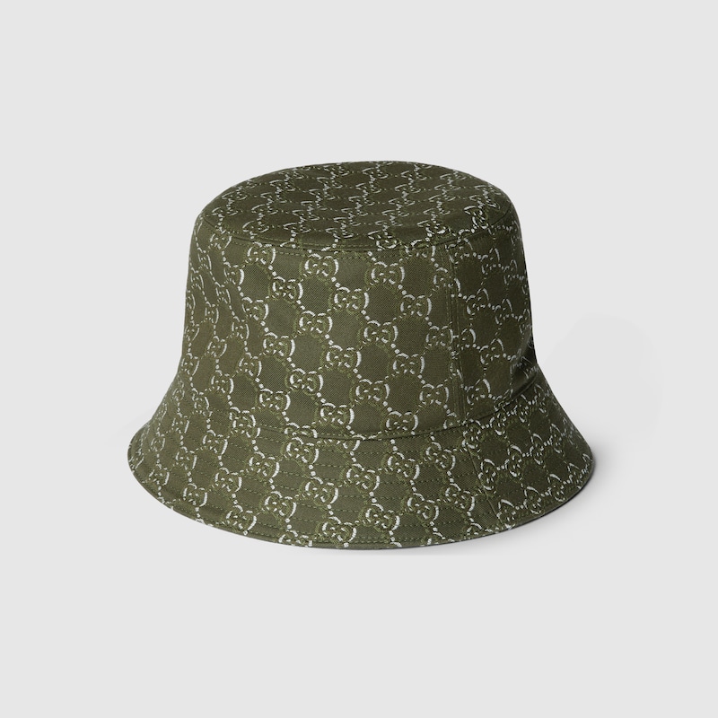 GUCCI GUCCI BUCKET HAT WITH GG SHADOW
