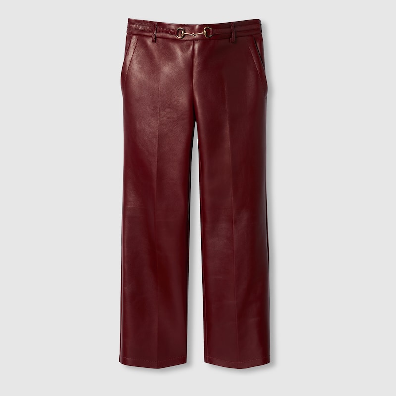 Gucci leather trousers new arrivals