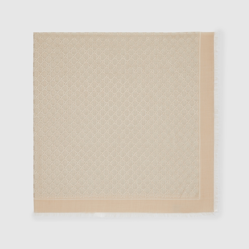 Gucci Laminated GG Wool Shawl | Thumbnail 2 Gucci Laminated GG Wool Shawl | Thumbnail 2