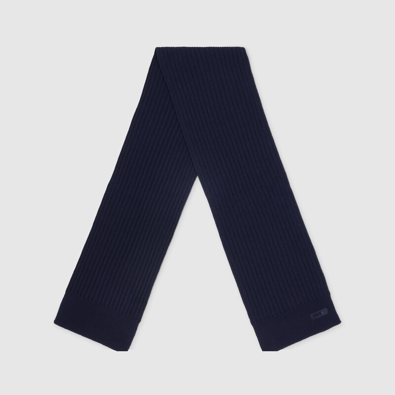 Gucci Knit Wool Scarf With Logo | Thumbnail 2 Gucci Knit Wool Scarf With Logo | Thumbnail 2
