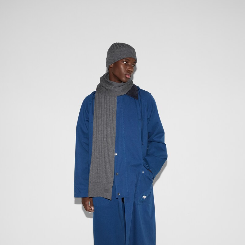 Gucci Knit Wool Scarf With Logo | Thumbnail 3 Gucci Knit Wool Scarf With Logo | Thumbnail 3