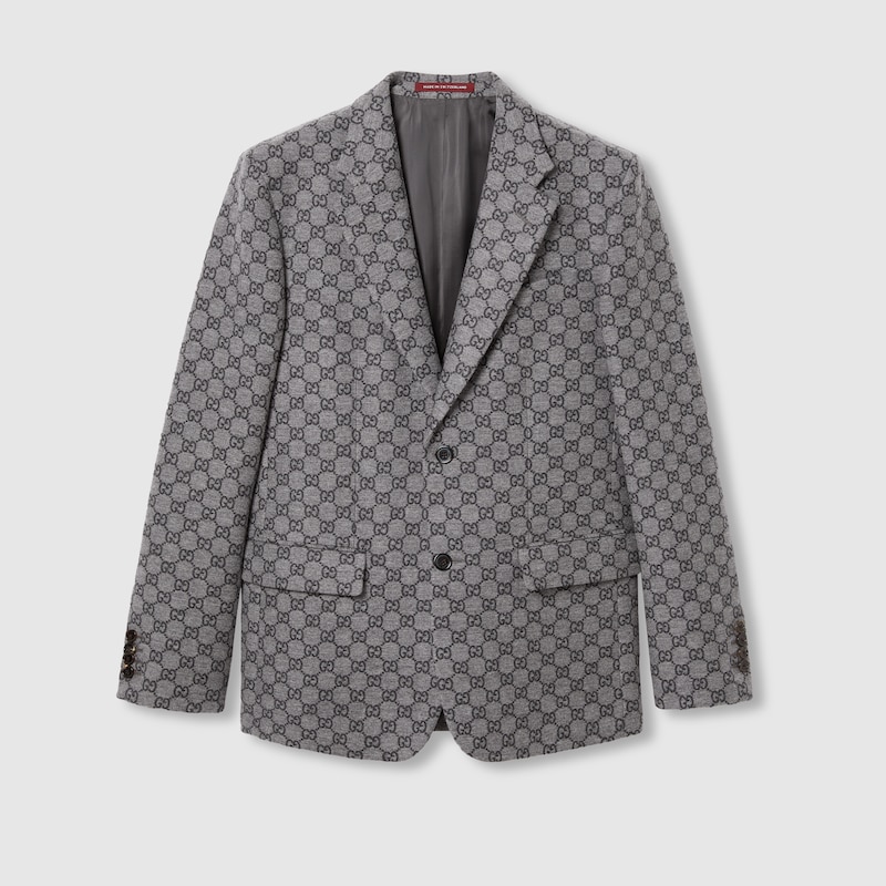 GG wool flannel jacket
