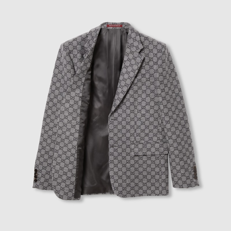 GG wool flannel jacket