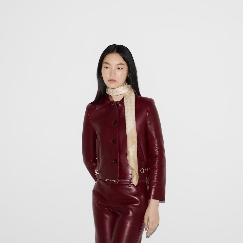 Gucci Laminated Printed Silk Twill Carré | Thumbnail 3 Gucci Laminated Printed Silk Twill Carré | Thumbnail 3