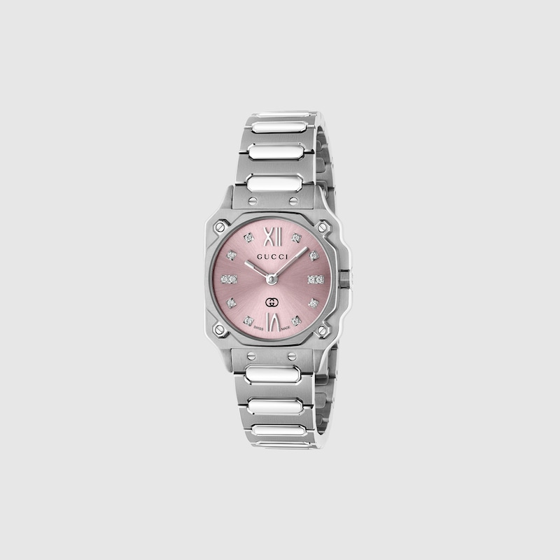 Gucci G-flat Watch In Steel