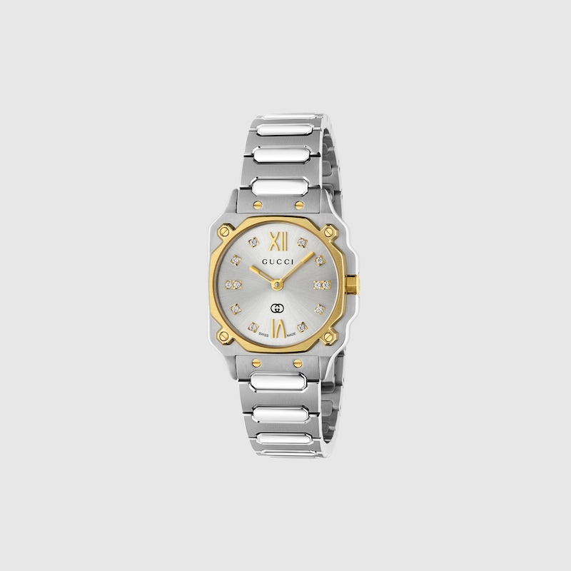 Gucci G-flat Watch In Steel