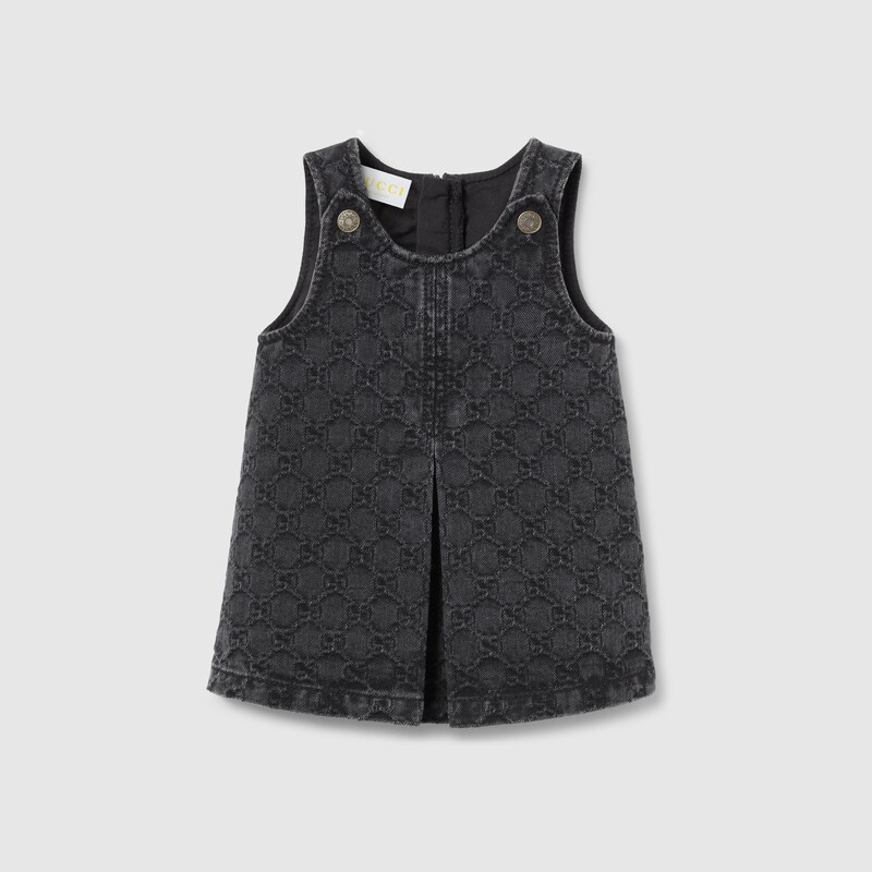 Baby GG denim jacquard dress