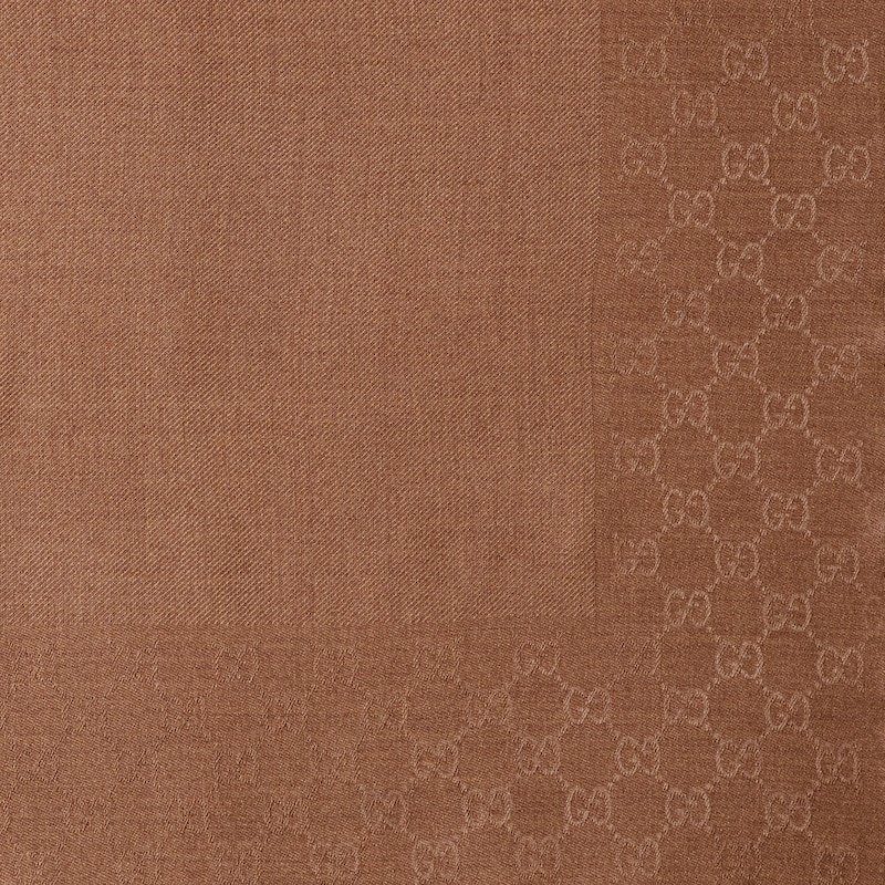 GG wool silk jacquard shawl