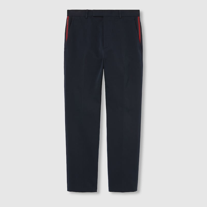 Cotton gabardine pant with Web