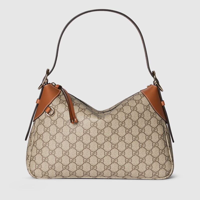 815216 FAD6L 9758 001 100 0000 Light Borsa a spalla GG Emblem misura media