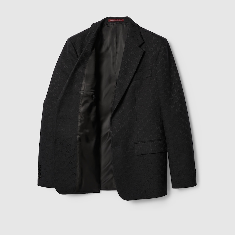 GG cotton blend canvas jacket