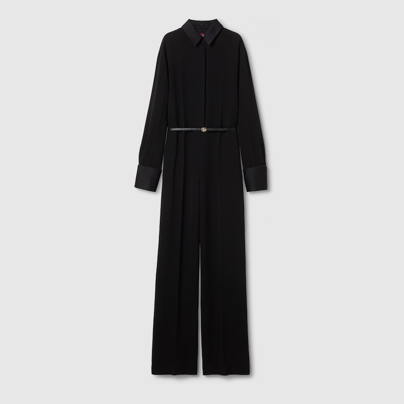 Gucci Heavy Viscose Sable Jumpsuit