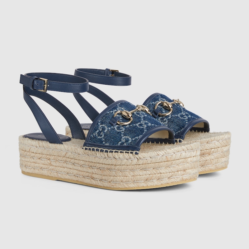 Women's flatform espadrille with Horsebit