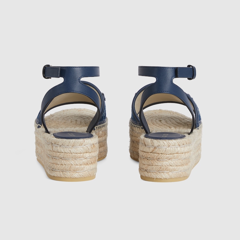 Women's flatform espadrille with Horsebit