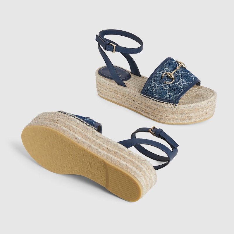Women's flatform espadrille with Horsebit