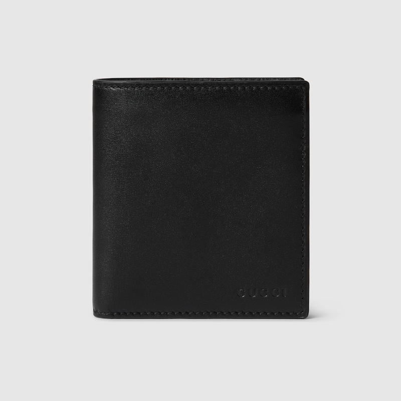 GG Emblem bi-fold wallet with GG fabric