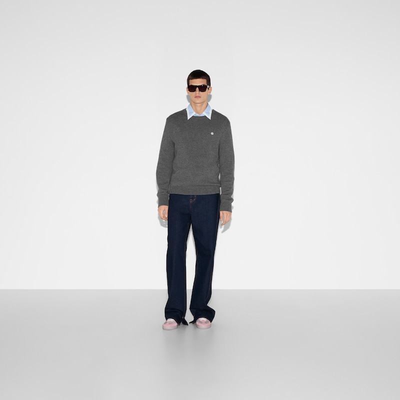 Gucci Embroidered Wool Cashmere Sweater | Thumbnail 2 Gucci Embroidered Wool Cashmere Sweater | Thumbnail 2