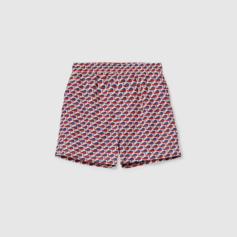 Children's printed nylon swim shorts