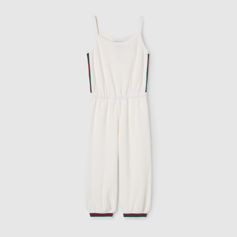 Gucci Terrycloth Overall In White