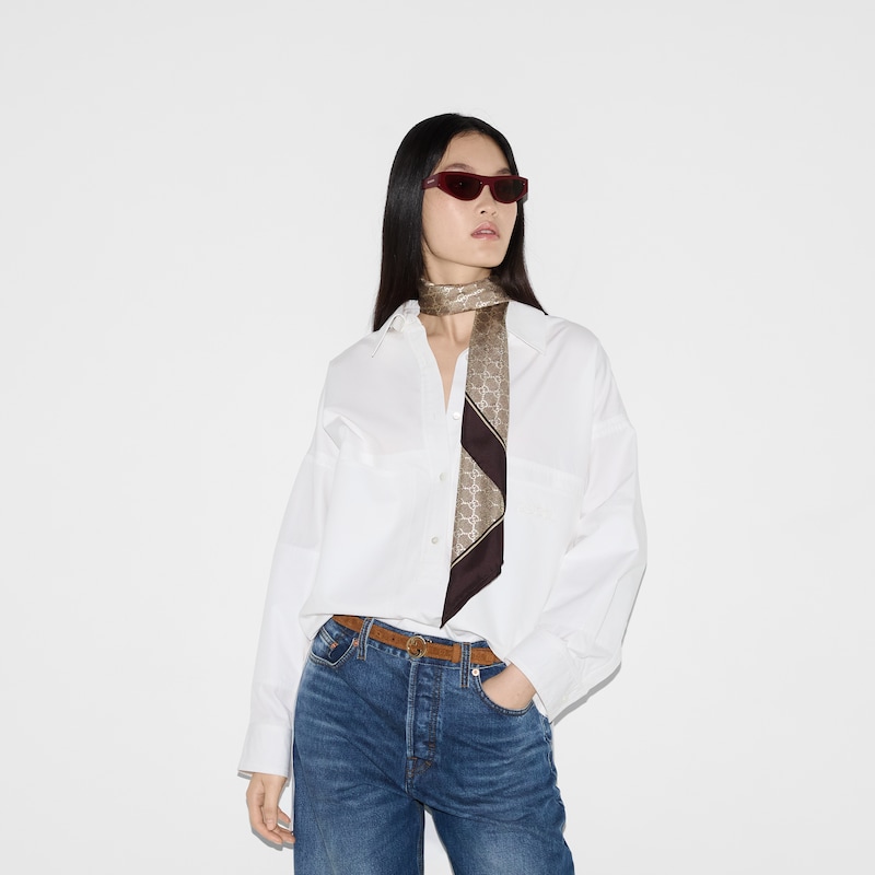 Gucci Laminated Printed Silk Twill Carré | Thumbnail 3