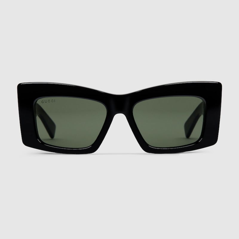 Gucci Square Frame Sunglasses In Black