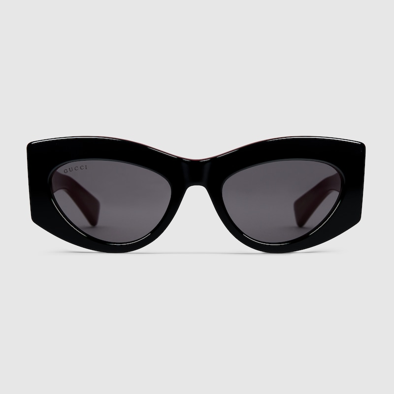 Gucci Cat-eye Frame Sunglasses In Black