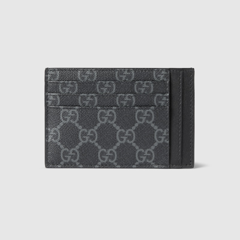 Gucci Gg Emblem Card Case In Black