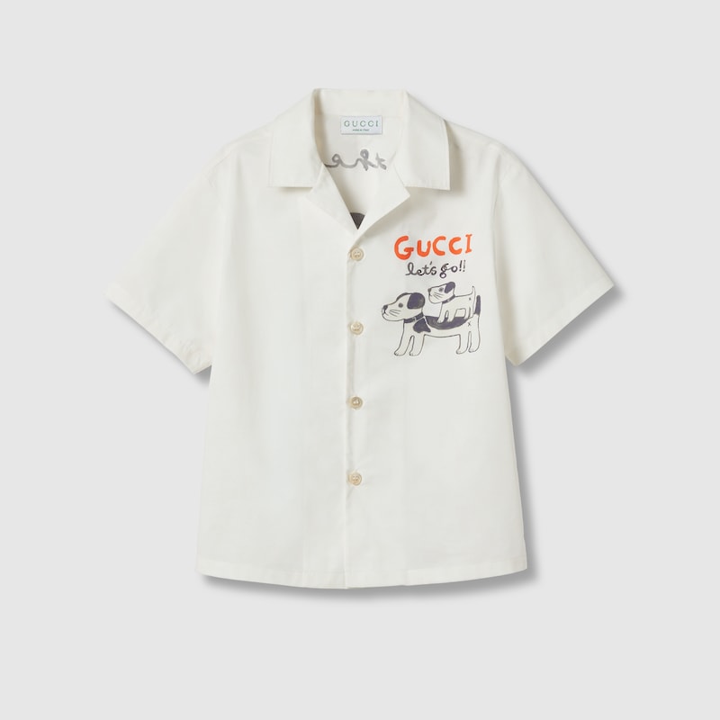 Children's printed cotton shirt