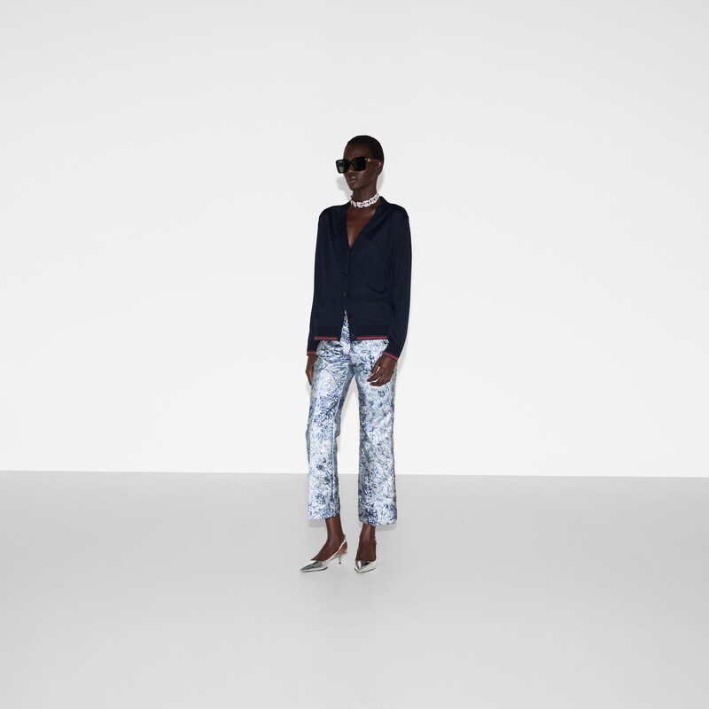 Gucci Extra Fine Cashmere Silk Cardigan | Thumbnail 2 Gucci Extra Fine Cashmere Silk Cardigan | Thumbnail 2
