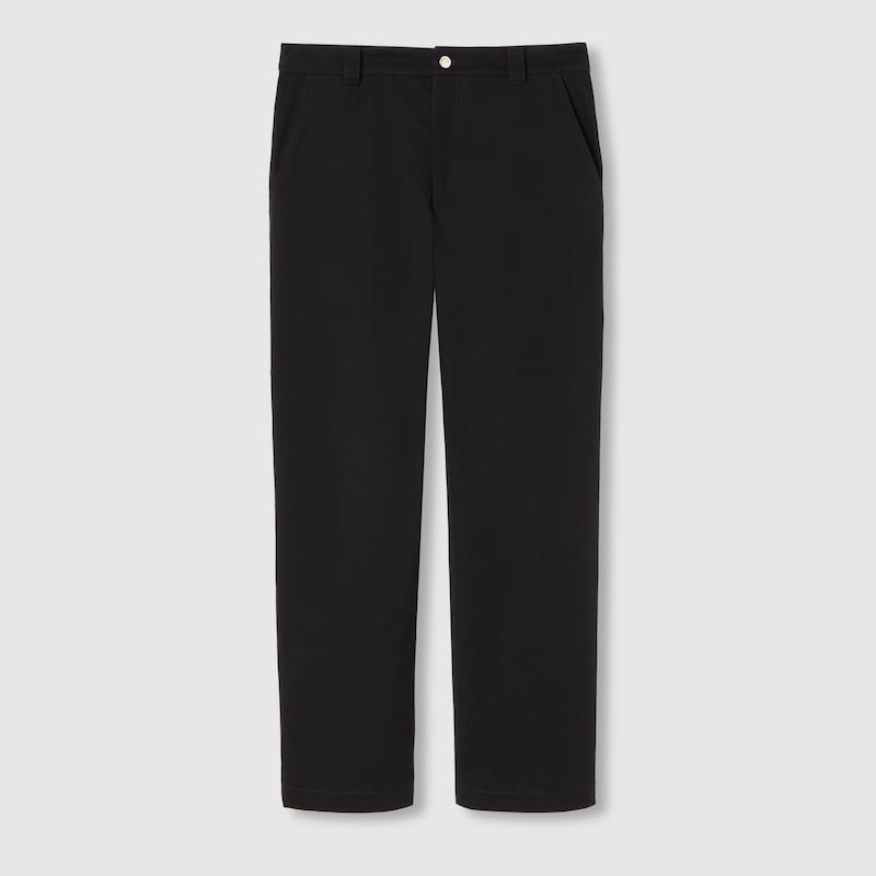 Gucci Cotton Canvas Pants In Black