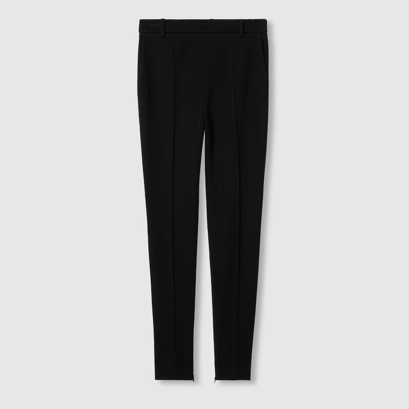 Gucci Cotton Jersey Trousers With Embroidery In Black