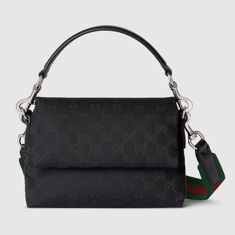 Gucci Gg Canvas Small Crossbody Bag In Black