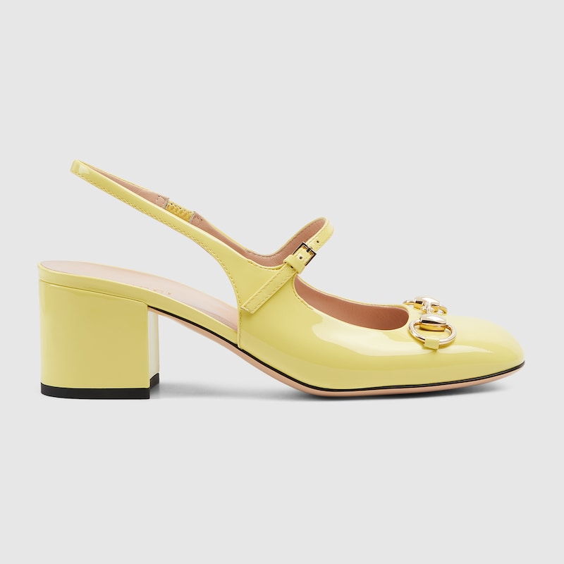 Gucci Women's Horsebit Pump In Yellow