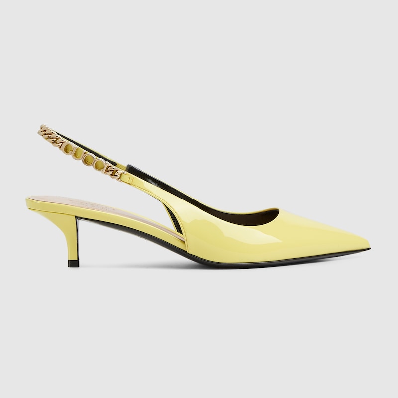 782832 BNC80 7016 001 095 0000 Light Dcollet slingback Gucci Signoria